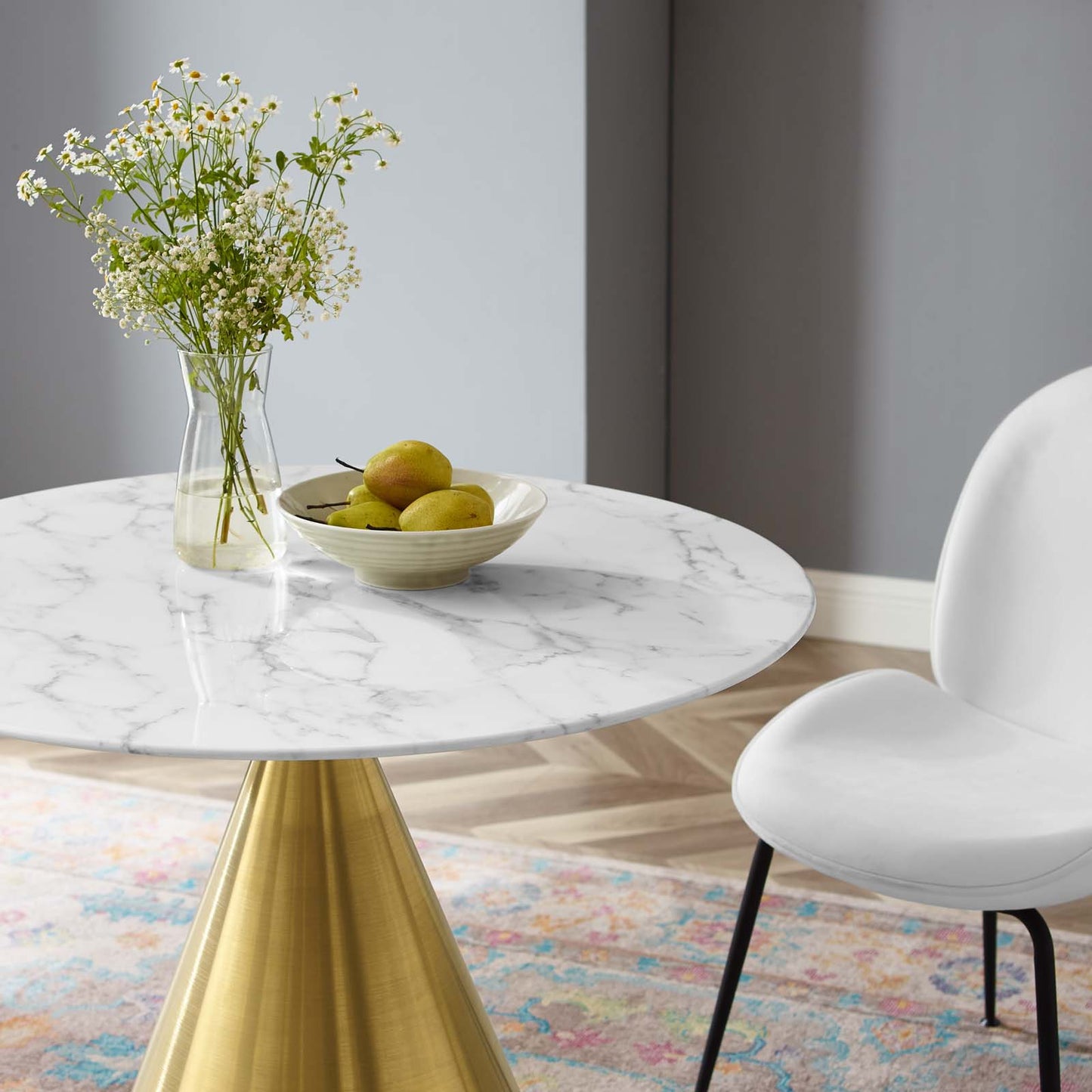 Tupelo 36" Artificial Marble Dining Table By Modway - EEI-5319 | Dining Tables | Modishstore - 1