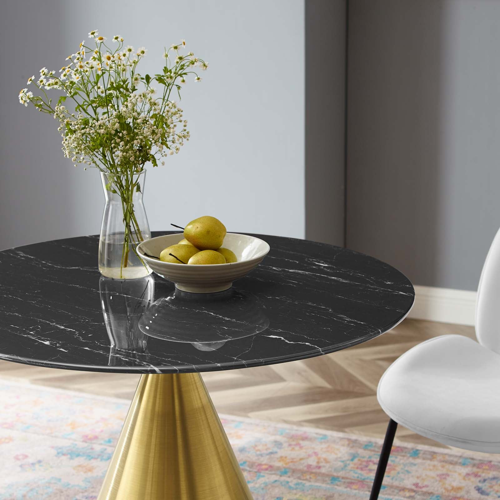 Tupelo 36" Artificial Marble Dining Table By Modway - EEI-5329 | Dining Tables | Modishstore - 6