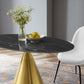 Tupelo 48" Oval Artificial Marble Dining Table By Modway - EEI-5331 | Dining Tables | Modishstore - 1