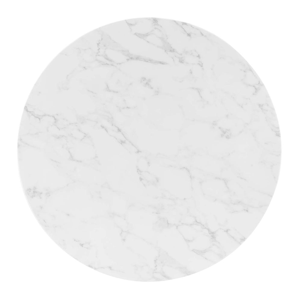 Tupelo 40" Artificial Marble Dining Table By Modway - EEI-5335 | Dining Tables | Modishstore - 3