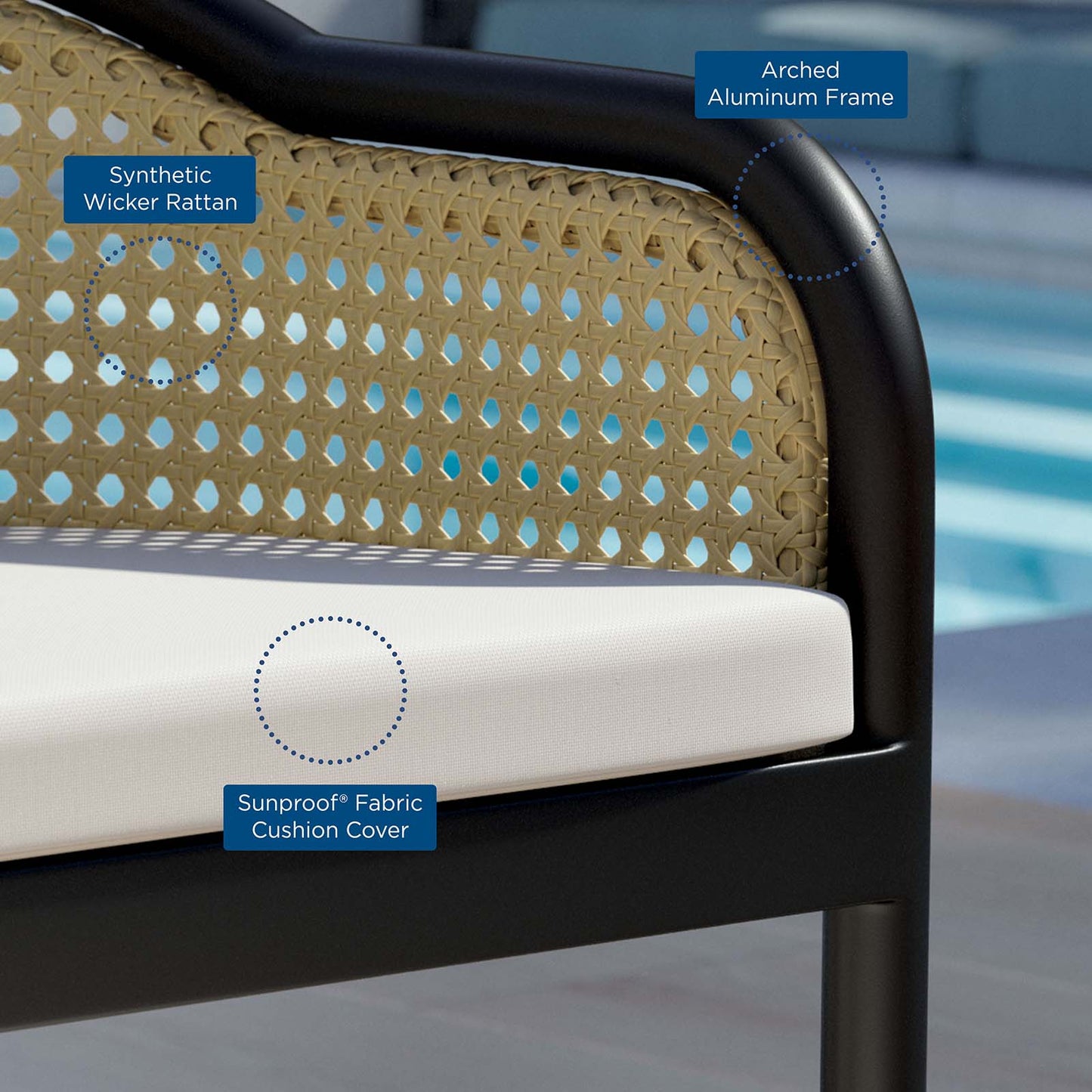 Modway Melbourne Outdoor Patio Dining Armchair - EEI-5348 | Outdoor Chairs | Modishstore - 6