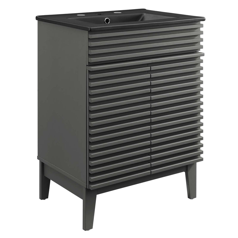 Modway Render 24" Bathroom Vanity w/Black Basin - EEI-5350 | Bathroom Accessories | Modishstore - 6