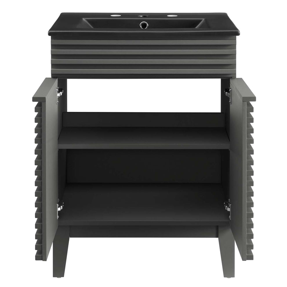 Modway Render 24" Bathroom Vanity w/Black Basin - EEI-5350 | Bathroom Accessories | Modishstore - 9