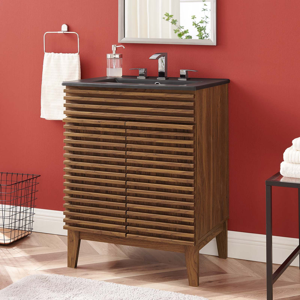 Modway Render 24" Bathroom Vanity w/Black Basin - EEI-5350 | Bathroom Accessories | Modishstore - 8