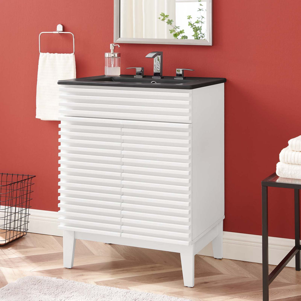 Modway Render 24" Bathroom Vanity w/Black Basin - EEI-5350 | Bathroom Accessories | Modishstore - 11