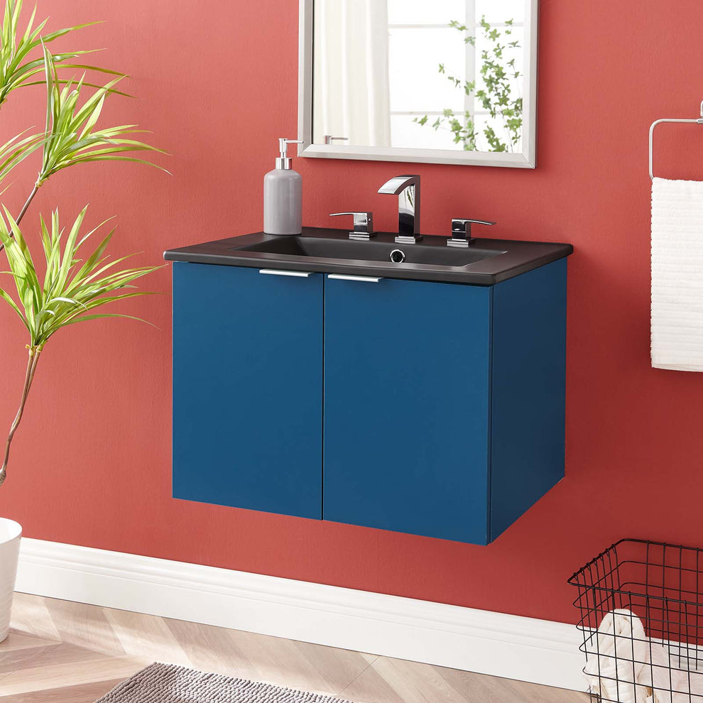 Modway Maybelle 24" Wall-Mount Bathroom Vanity - EEI-5370 | Bathroom Accessories | Modishstore - 13