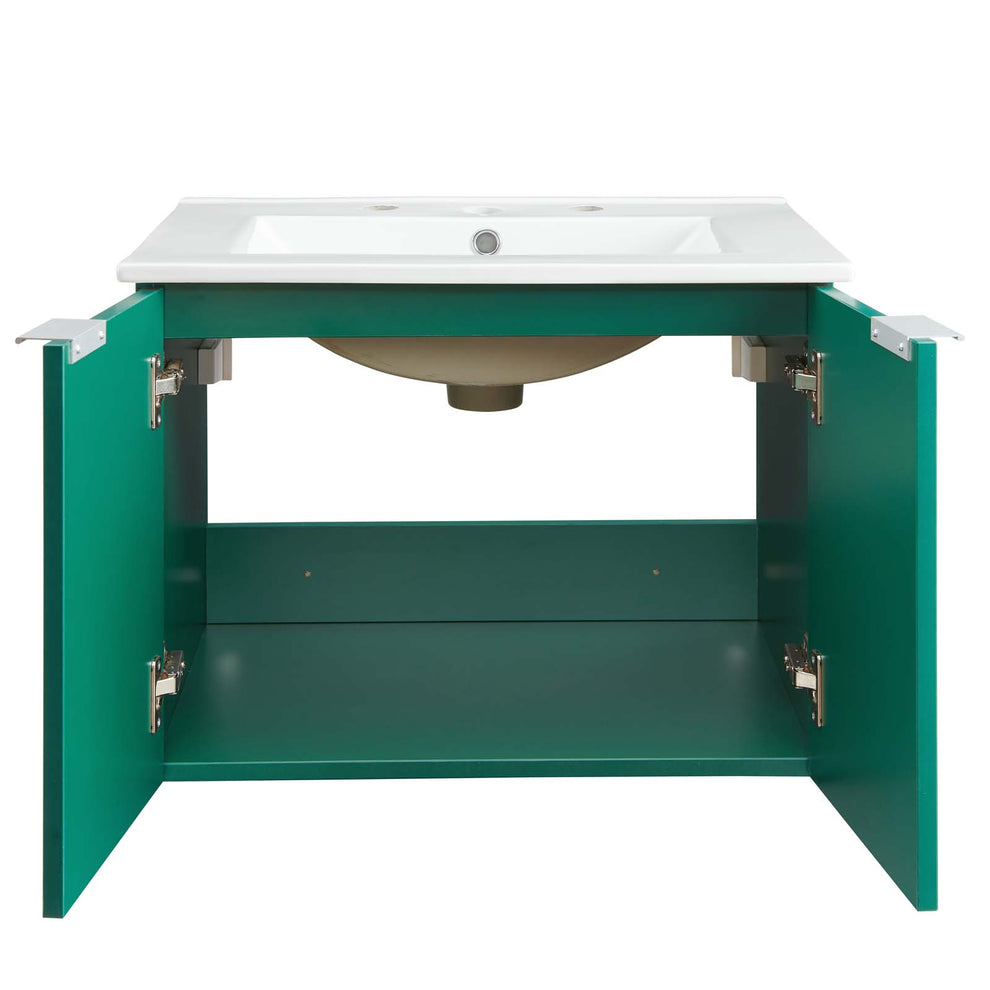 Maybelle 24" Wall-Mount Bathroom Vanity By Modway - EEI-5379 | Bathroom Accessories | Modishstore - 5
