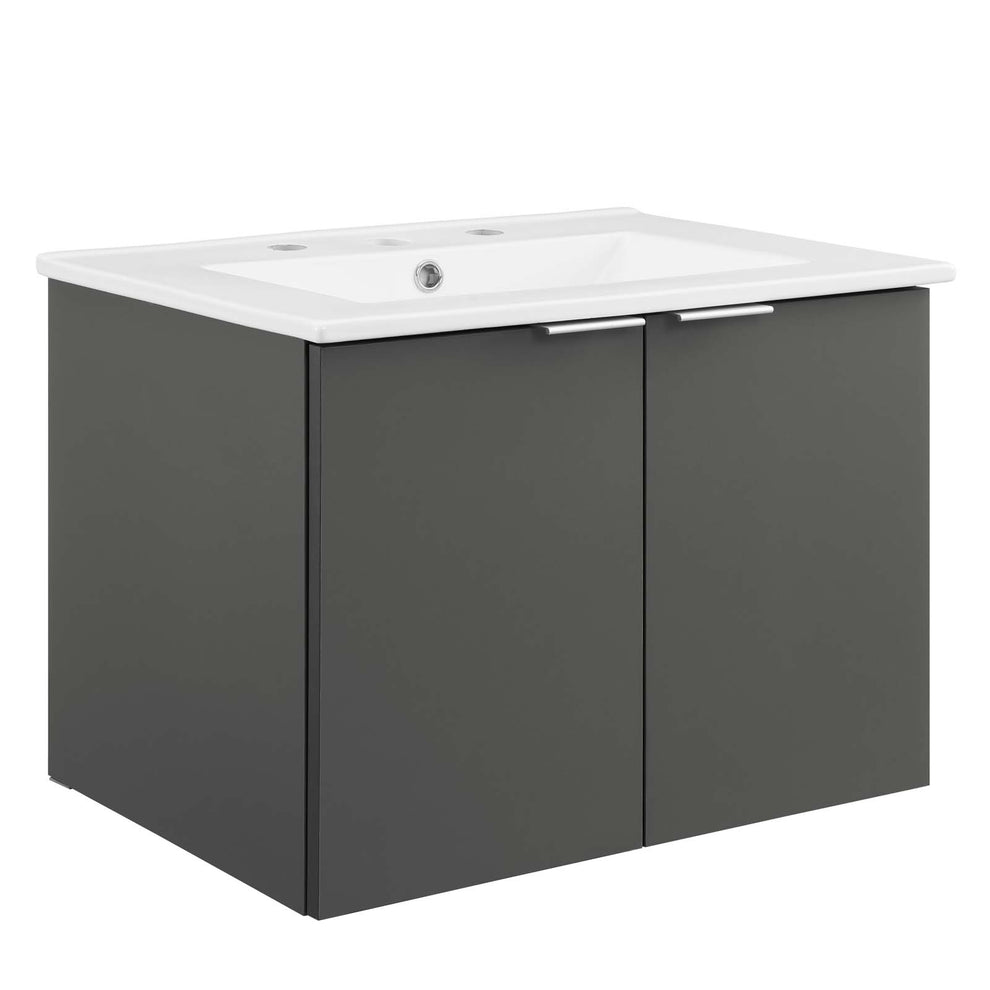 Maybelle 24" Wall-Mount Bathroom Vanity By Modway - EEI-5379 | Bathroom Accessories | Modishstore - 7