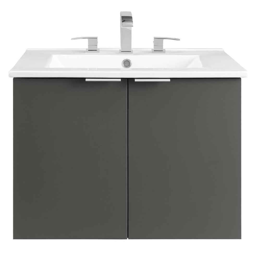 Maybelle 24" Wall-Mount Bathroom Vanity By Modway - EEI-5379 | Bathroom Accessories | Modishstore - 9
