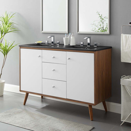 Modway Transmit 48" Double Sink Bathroom Vanity | Bathroom Accessories | Modishstore