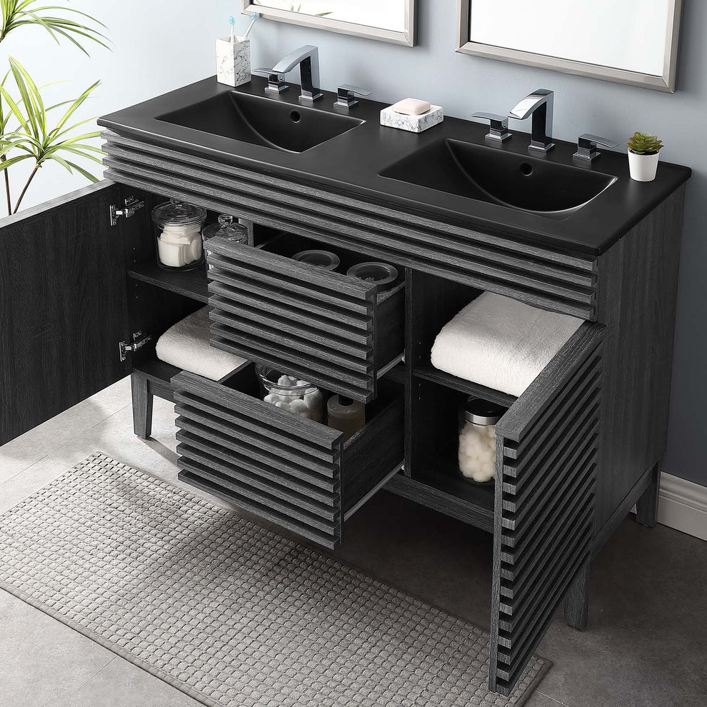 Modway Render 48" Double Sink Bathroom Vanity - EEI-5381 | Bathroom Accessories | Modishstore - 11
