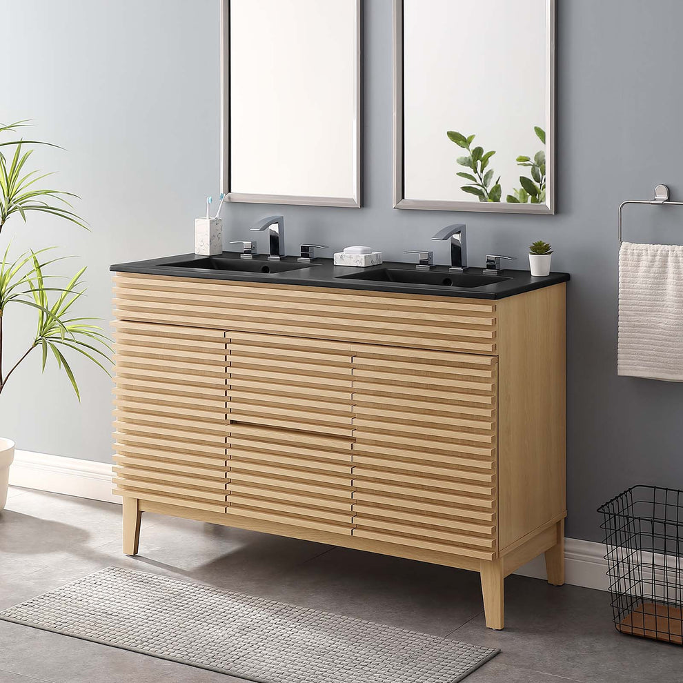 Modway Render 48" Double Sink Bathroom Vanity - EEI-5381 | Bathroom Accessories | Modishstore - 34