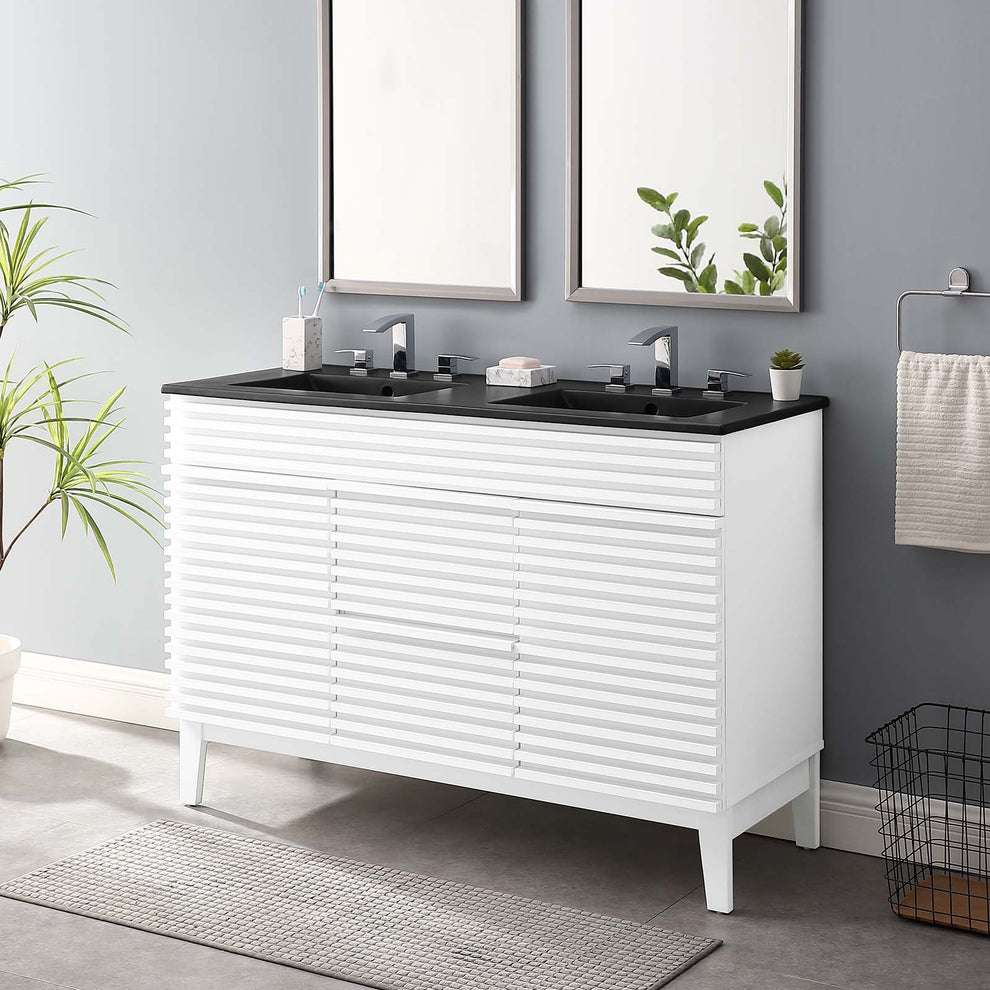 Modway Render 48" Double Sink Bathroom Vanity - EEI-5381 | Bathroom Accessories | Modishstore - 45