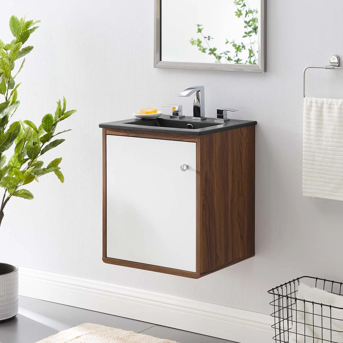 Modway Transmit 18" Wall-Mount Bathroom Vanity - EEI-5388 | Bathroom Accessories | Modishstore - 1