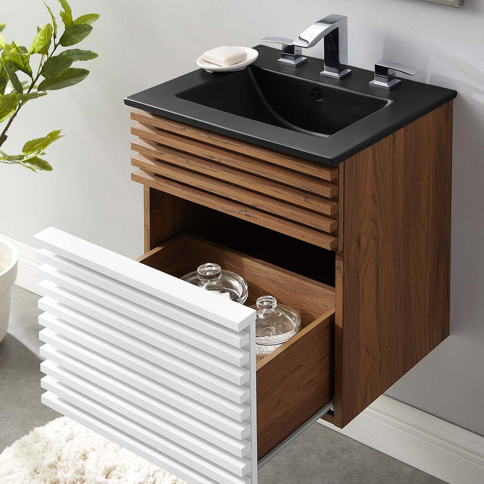 Modway Render 18" Wall-Mount Bathroom Vanity - EEI-5390 | Bathroom Accessories | Modishstore - 32