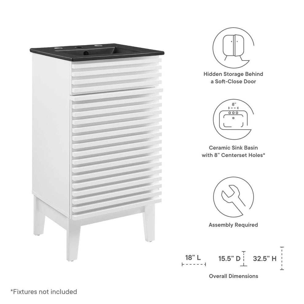 Modway Render 18" Bathroom Vanity - EEI-5391 | Bathroom Accessories | Modishstore - 43