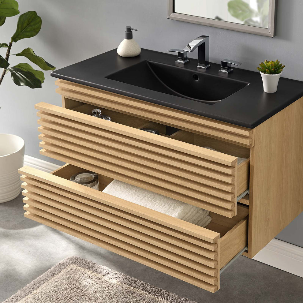 Modway Render 36" Wall-Mount Bathroom Vanity - EEI-5395 | Bathroom Accessories | Modishstore - 20