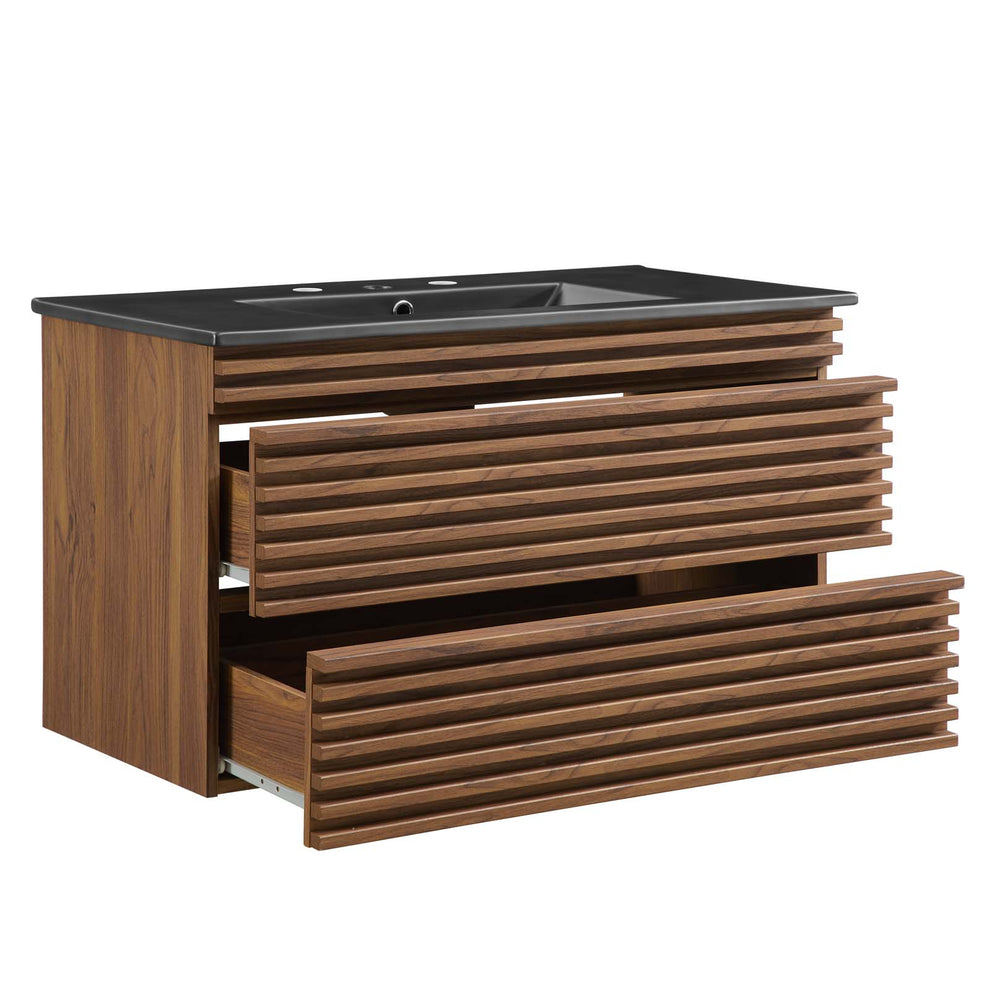 Modway Render 36" Wall-Mount Bathroom Vanity - EEI-5395 | Bathroom Accessories | Modishstore - 3