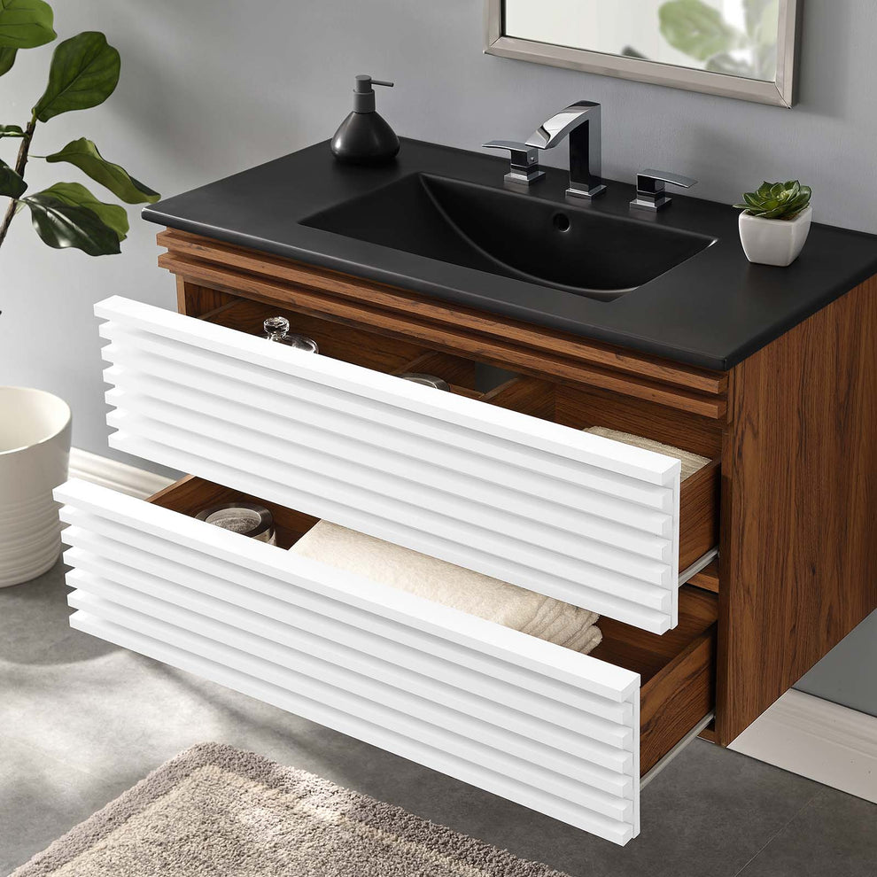 Modway Render 36" Wall-Mount Bathroom Vanity - EEI-5395 | Bathroom Accessories | Modishstore - 38