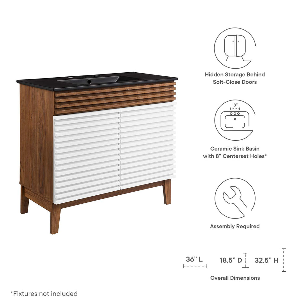Modway Render 36" Bathroom Vanity - EEI-5396 | Bathroom Accessories | Modishstore - 53