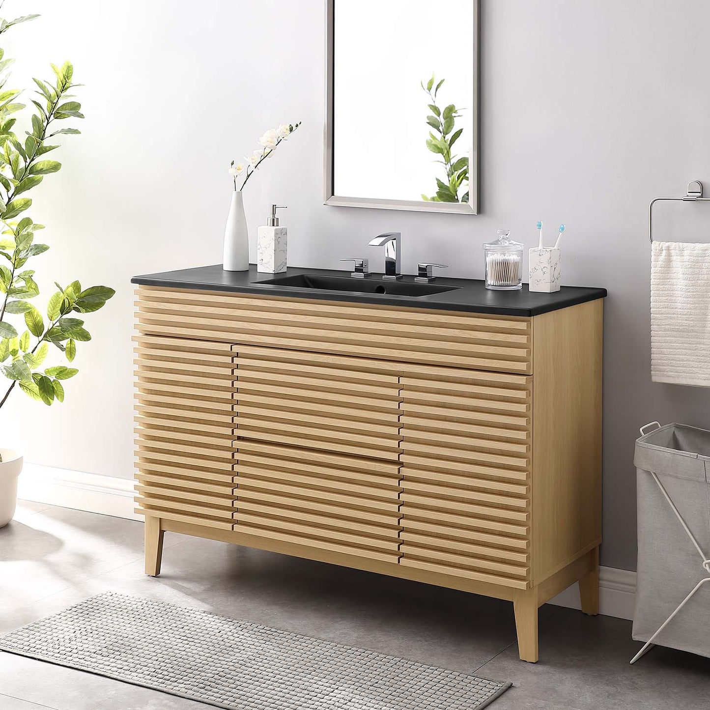 Modway Render 48" Single Sink Bathroom Vanity | Bathroom Accessories | Modishstore-36