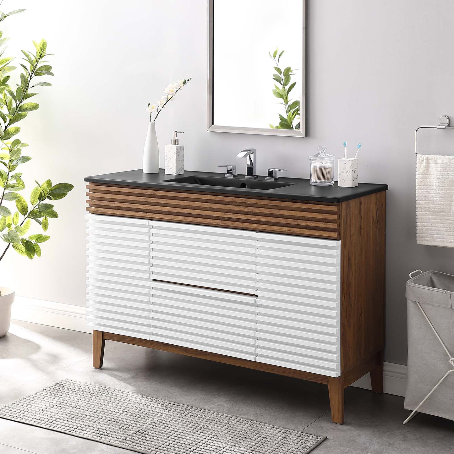 Modway Render 48" Single Sink Bathroom Vanity - EEI-5398 | Bathroom Accessories | Modishstore - 58