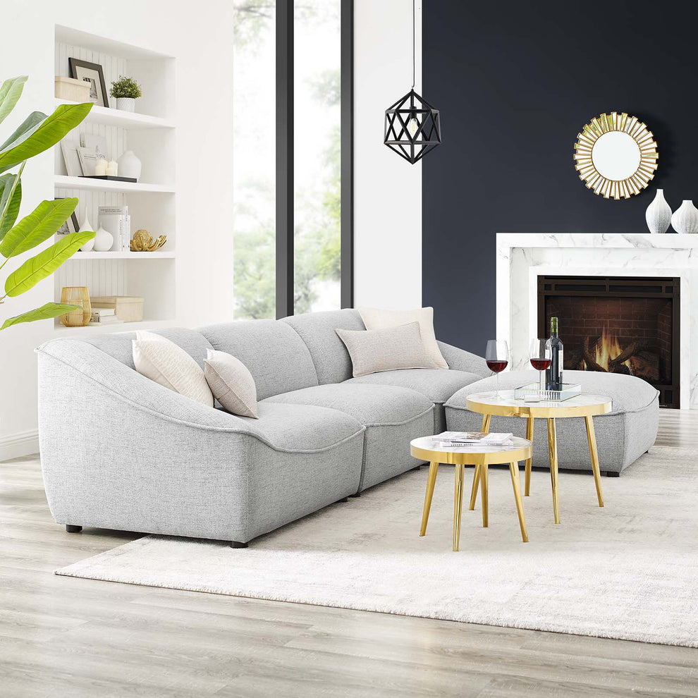 Modway Comprise 4-Piece Living Room Set - EEI-5405 | Sofa Set | Modishstore - 9