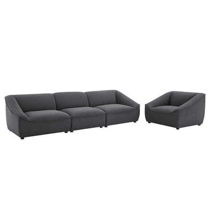 Modway Comprise 4-Piece Living Room Set | Sofas | Modishstore-2