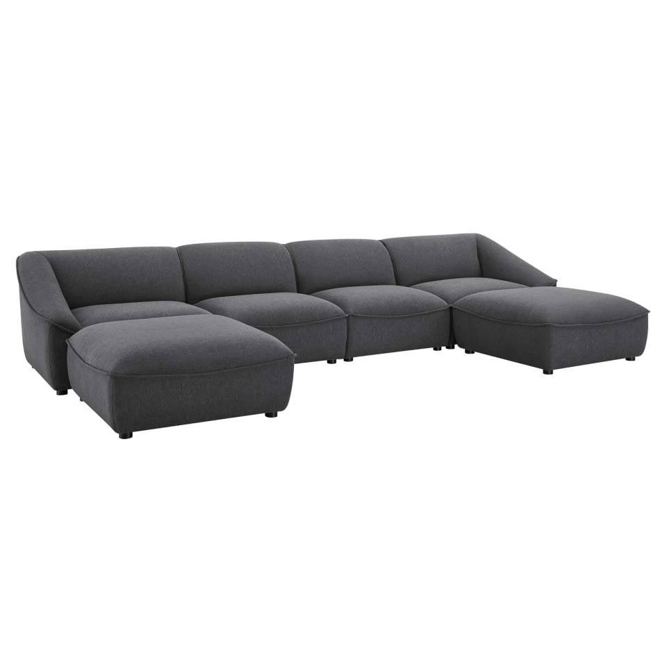 Modway Comprise 6-Piece Living Room Set - EEI-5409 | Sofa Set | Modishstore - 2