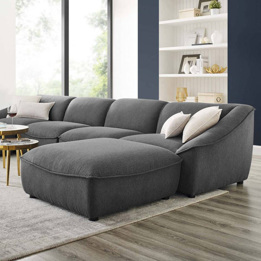 Modway Comprise 6-Piece Living Room Set | Sofas | Modishstore