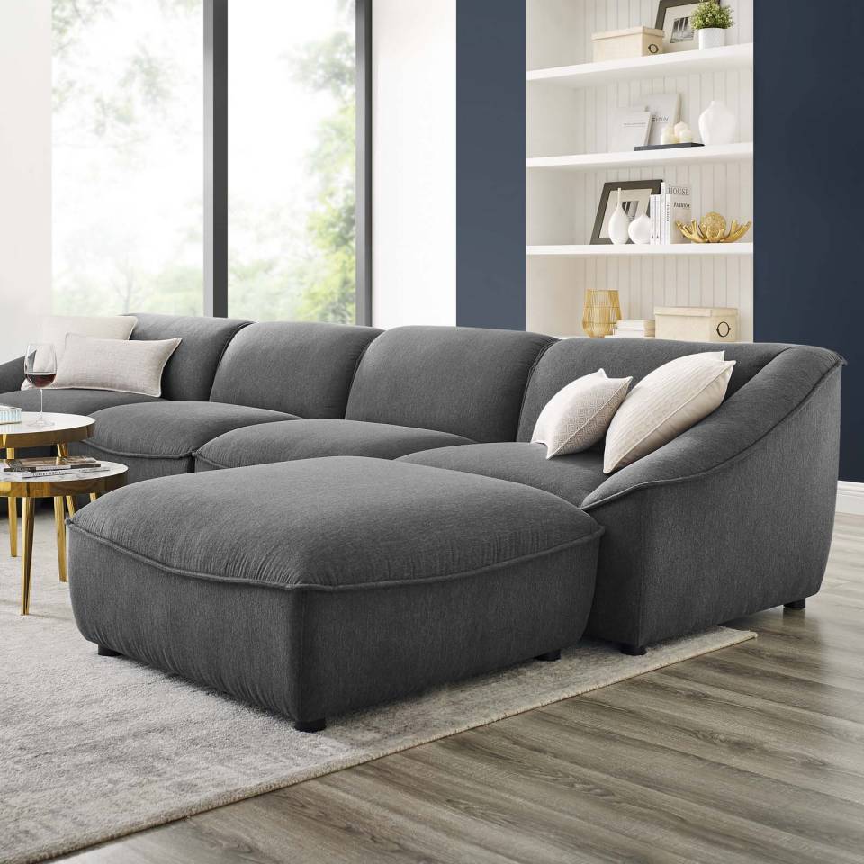 Modway Comprise 6-Piece Living Room Set - EEI-5409 | Sofa Set | Modishstore - 1