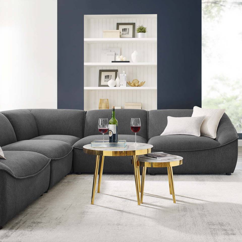 Modway Comprise 5-Piece Sectional Sofa | Sofas | Modishstore