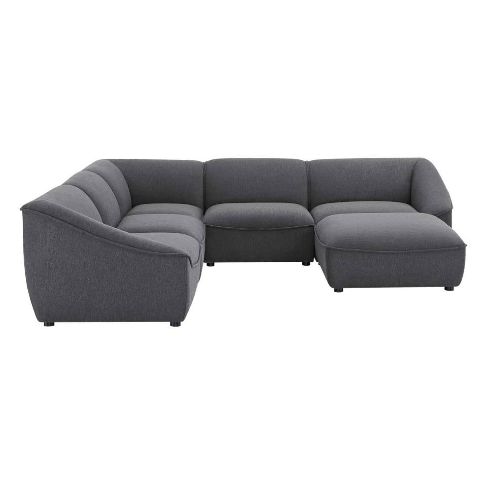 Modway Comprise 6-Piece Sectional Sofa | Outdoor Sofas, Loveseats & Sectionals | Modishstore-13
