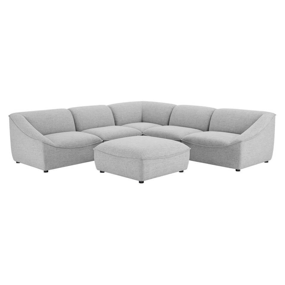 Modway Comprise 6-Piece Sectional Sofa | Outdoor Sofas, Loveseats & Sectionals | Modishstore-16