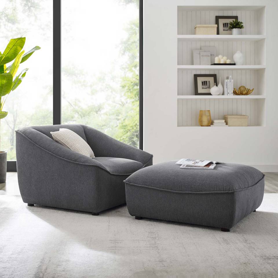 Modway Comprise 2-Piece Living Room Set - EEI-5412 | Lounge Chairs | Modishstore - 1