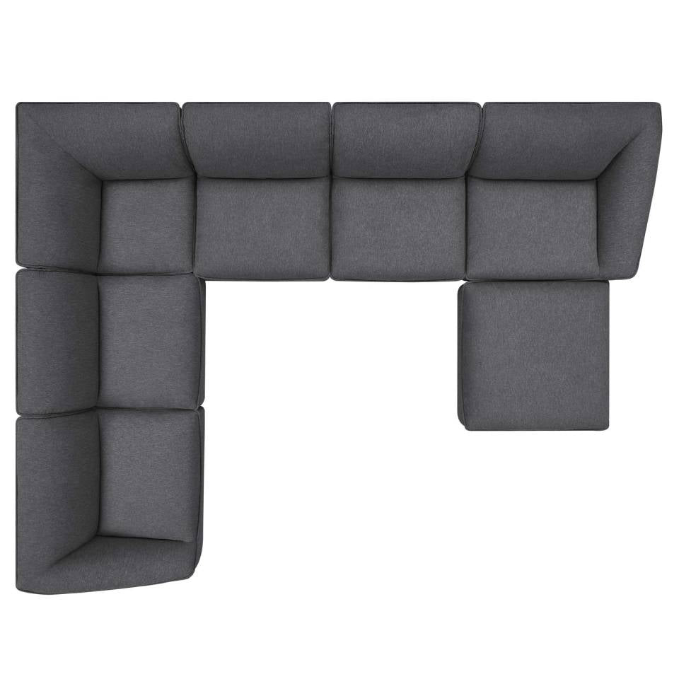 Modway Comprise 7-Piece Sectional Sofa | Outdoor Sofas, Loveseats & Sectionals | Modishstore-14