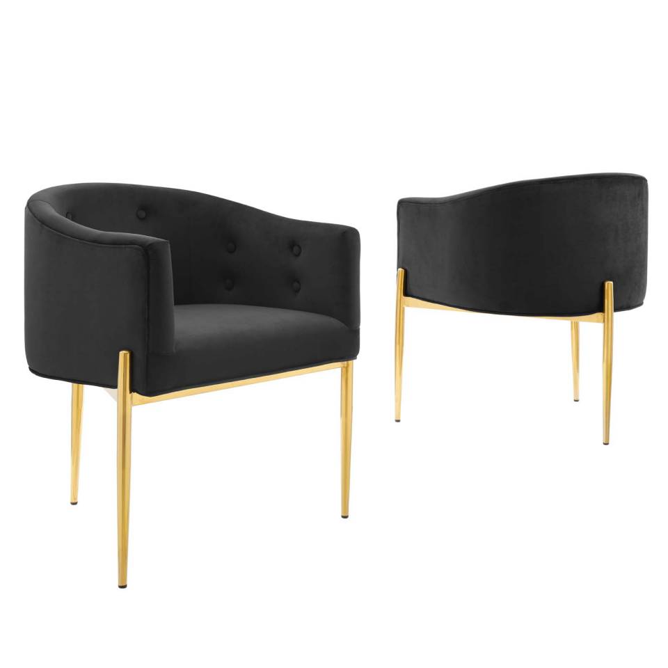 Modway Savour Tufted Performance Velvet Accent Chairs - Set of 2 | Accent Chairs | Modishstore-14