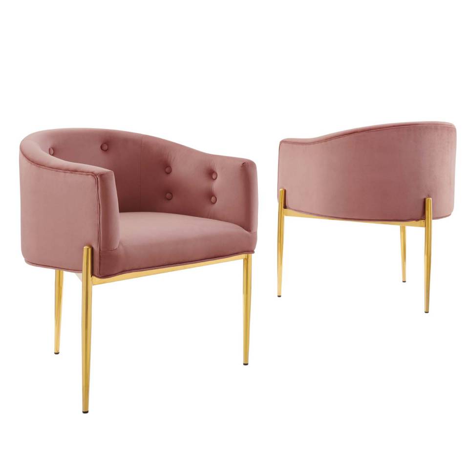 Modway Savour Tufted Performance Velvet Accent Chairs - Set of 2 - EEI-5415 | Accent Chairs | Modishstore - 14