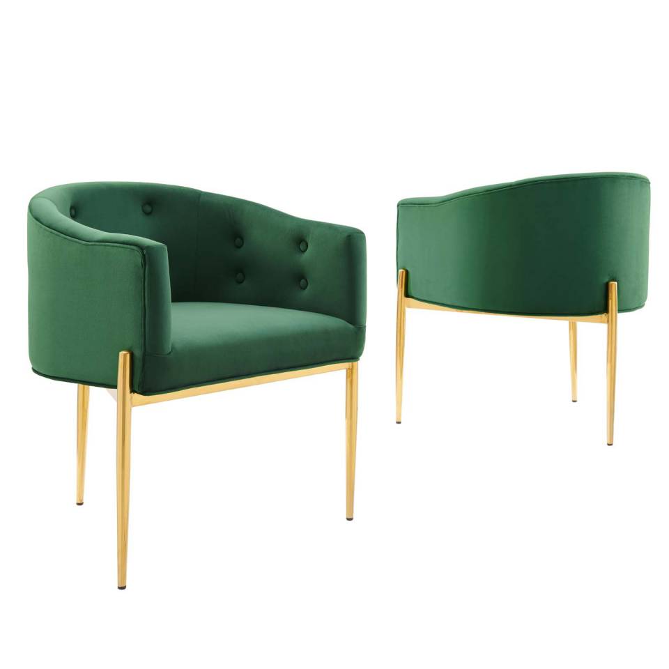 Modway Savour Tufted Performance Velvet Accent Chairs - Set of 2 - EEI-5415 | Accent Chairs | Modishstore - 15