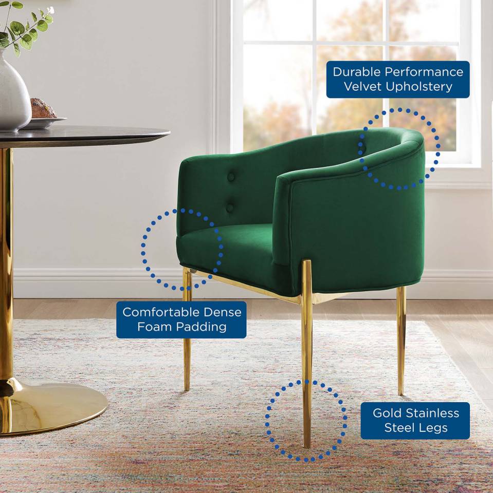 Modway Savour Tufted Performance Velvet Accent Chairs - Set of 2 - EEI-5415 | Accent Chairs | Modishstore - 5