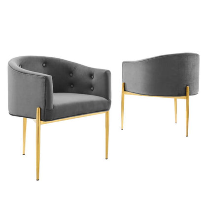 Modway Savour Tufted Performance Velvet Accent Chairs - Set of 2 - EEI-5415 | Accent Chairs | Modishstore - 8