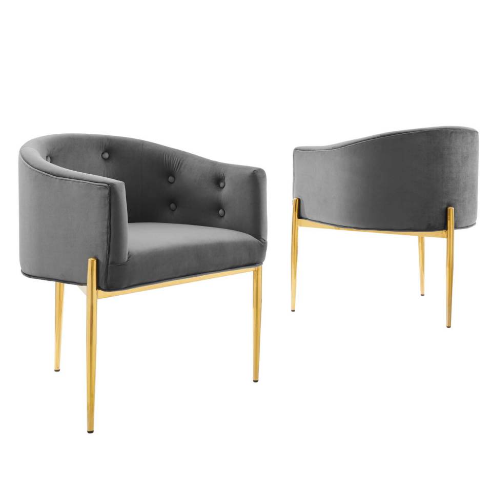 Modway Savour Tufted Performance Velvet Accent Chairs - Set of 2 - EEI-5415 | Accent Chairs | Modishstore - 8