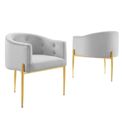 Modway Savour Tufted Performance Velvet Accent Chairs - Set of 2 - EEI-5415 | Accent Chairs | Modishstore - 9