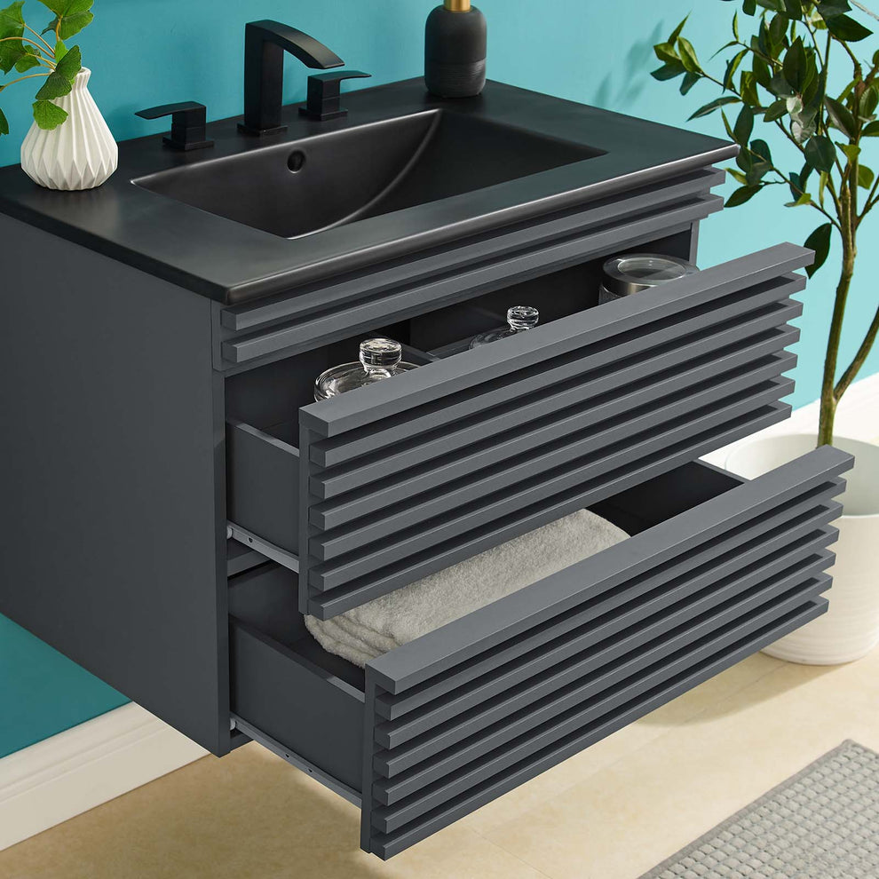 Modway Render 30" Wall-Mount Bathroom Vanity - EEI-5417 | Bathroom Accessories | Modishstore - 15