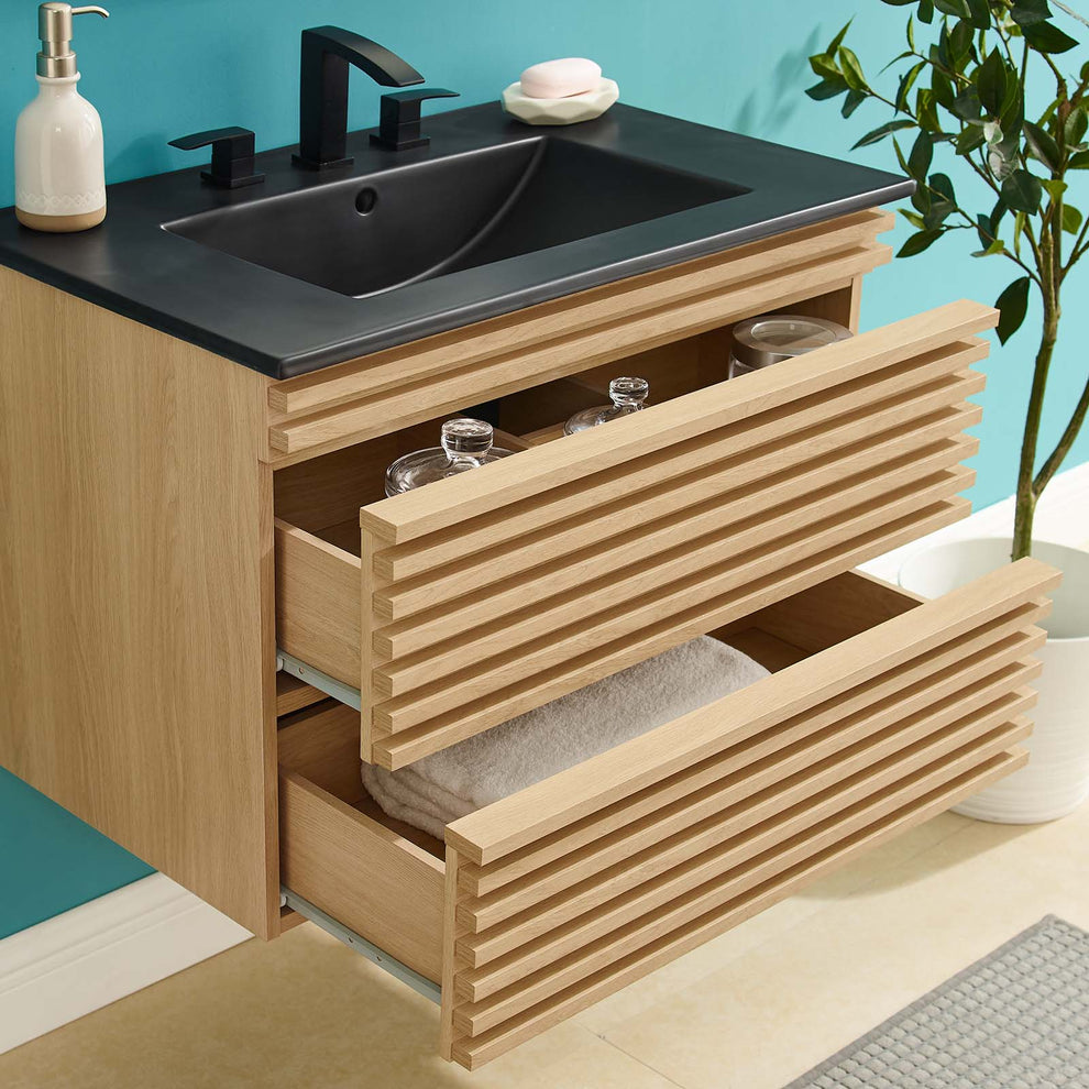 Modway Render 30" Wall-Mount Bathroom Vanity - EEI-5417 | Bathroom Accessories | Modishstore - 24