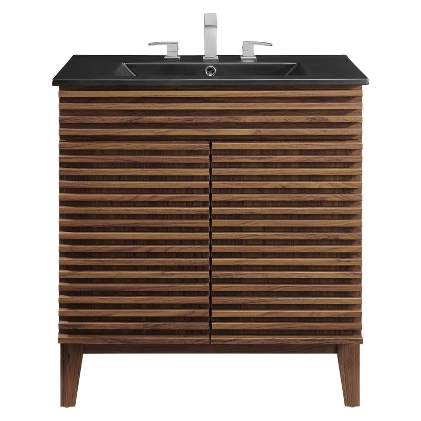 Modway Render 30" Bathroom Vanity - EEI-5418 - Walnut Black – Modish Store