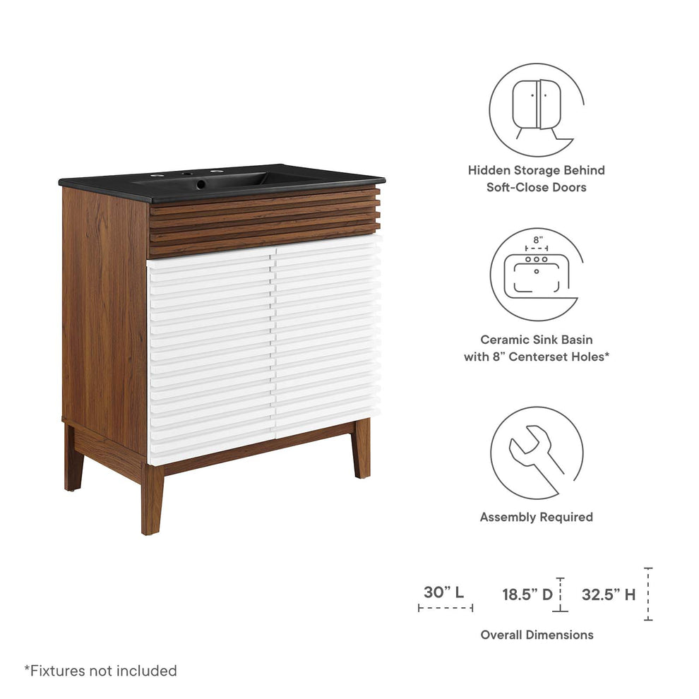 Modway Render 30" Bathroom Vanity - EEI-5418 | Bathroom Accessories | Modishstore - 41