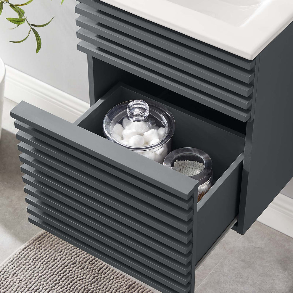 Modway Render 18" Wall-Mount Bathroom Vanity - EEI-5419 | Bathroom Accessories | Modishstore - 14