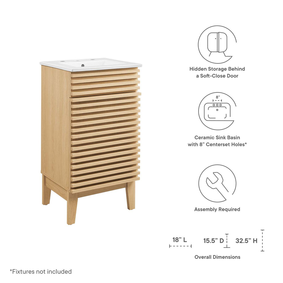 Modway Render 18" Bathroom Vanity Cabinet - EEI-5420 | Bathroom Accessories | Modishstore - 33