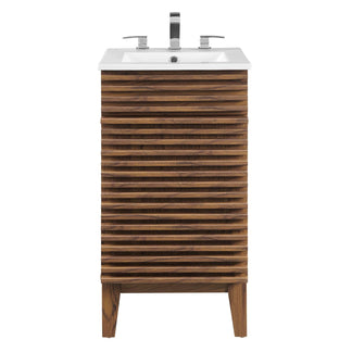 Modway Render 18" Bathroom Vanity Cabinet - EEI-5420 - Walnut White ...